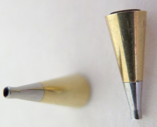 6263: SHEAFFER 14K PENCIL TIPS. These tip accomidate size .036" diameter leads.